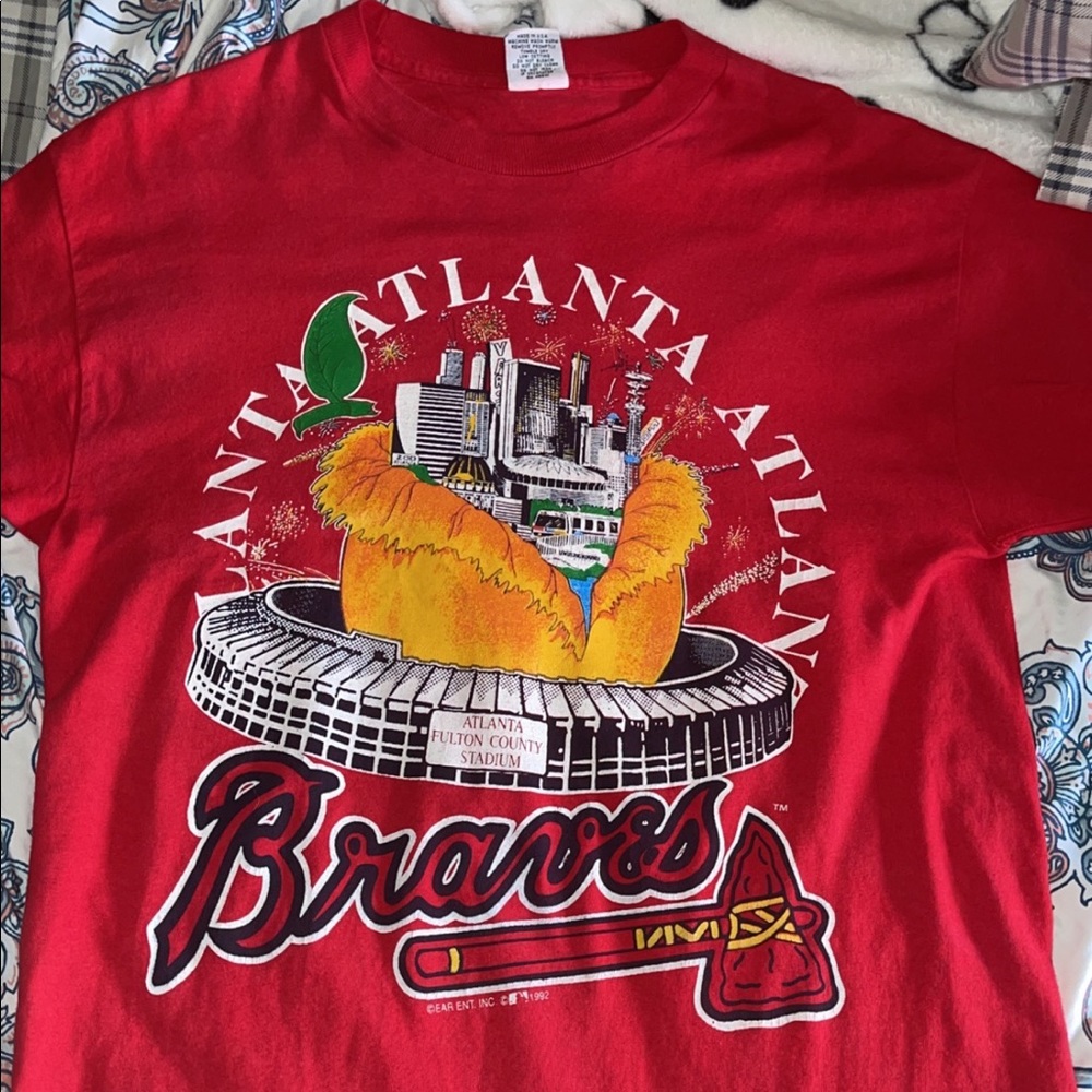 Vintage Atlanta Braves T-Shirt Single Stitch